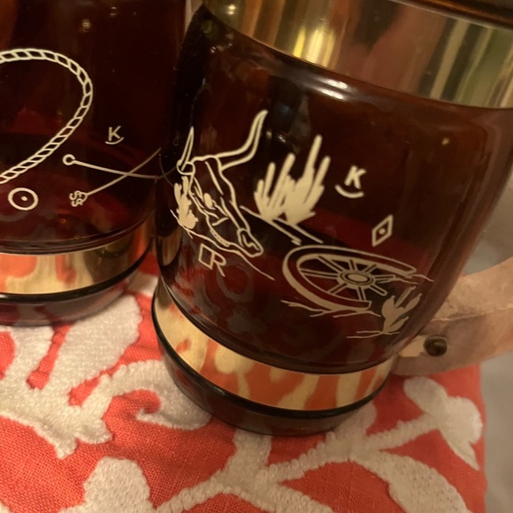 Vintage Siesta ware western mugs 1950’s set of 6 - Picture 7 of 10